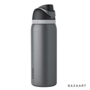 Owala FreeSip Stainless Steel Water Bottle, 32 oz Light Gray